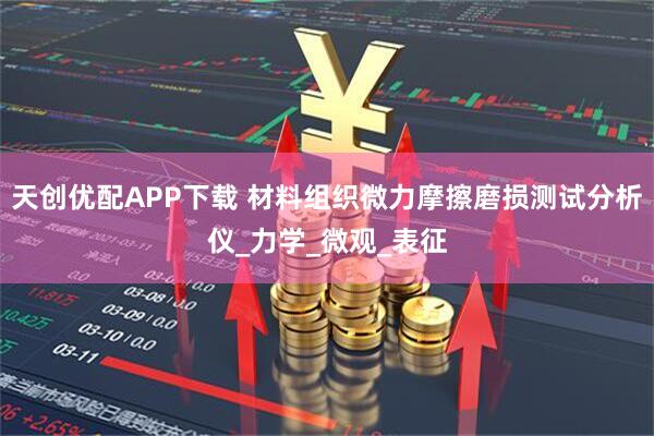 天创优配APP下载 材料组织微力摩擦磨损测试分析仪_力学_微观_表征