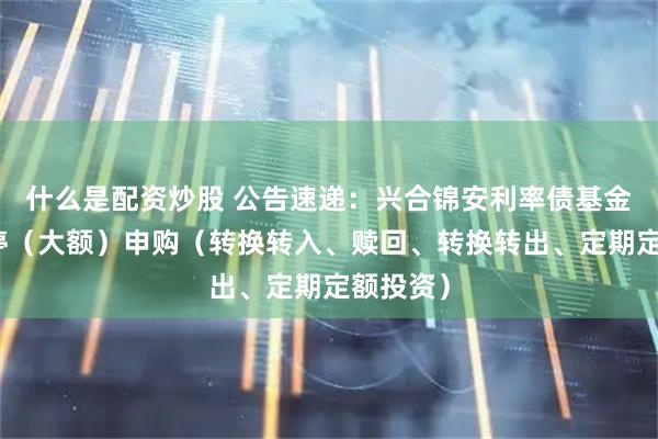 什么是配资炒股 公告速递：兴合锦安利率债基金基金暂停（大额）申购（转换转入、赎回、转换转出、定期定额投资）